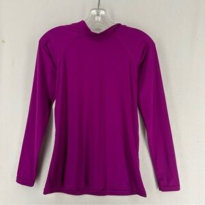 Athleta‎ Long Sleeve Back Zip Pullover Athletic Long Sleeve Medium Pink